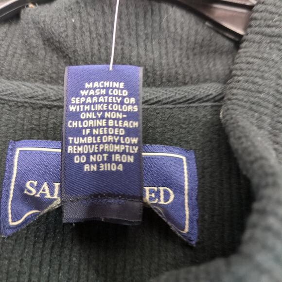 NWT Saddlebred Black 1/4 Zip Fleece Jacket Men's XXL Mock Neck Pockets Casual - Picture 4 of 10